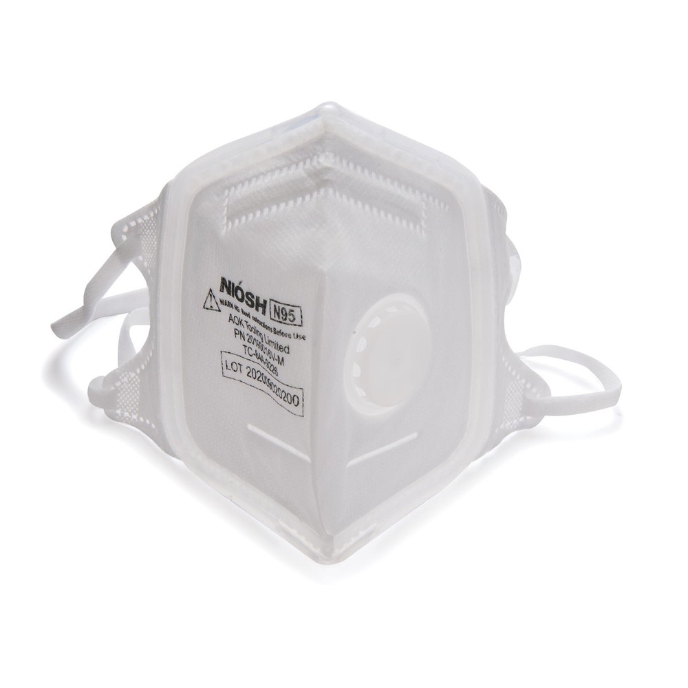 SoftSeal N95 V-Fold Valved Mask – Medium – Pack of 3