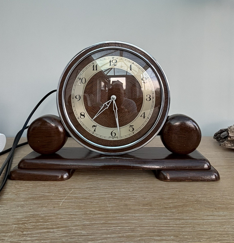 Vintage Metamec Mantel Clock 1960s Working