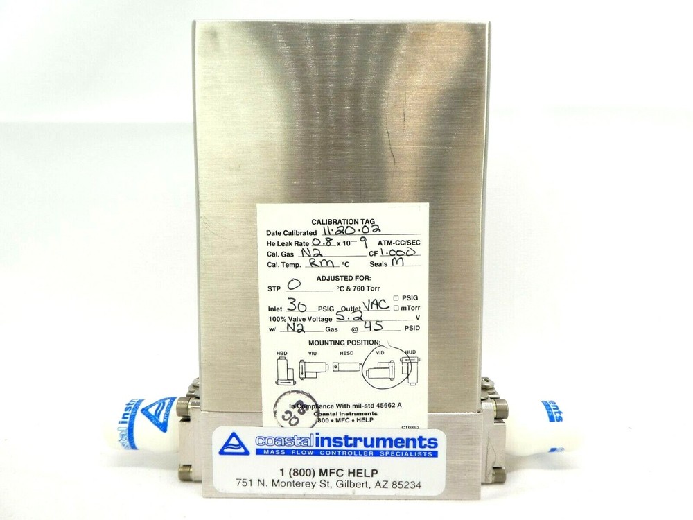 UNIT Instruments UFC-8160 Mass Flow Controller MFC 3 SLM N2 8160 Refurbished