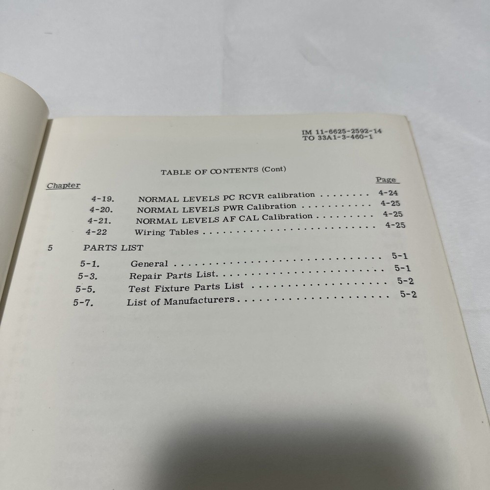 Raytheon T324732A Receiver-Transmitter Test Set Operation & Maintenance Manual