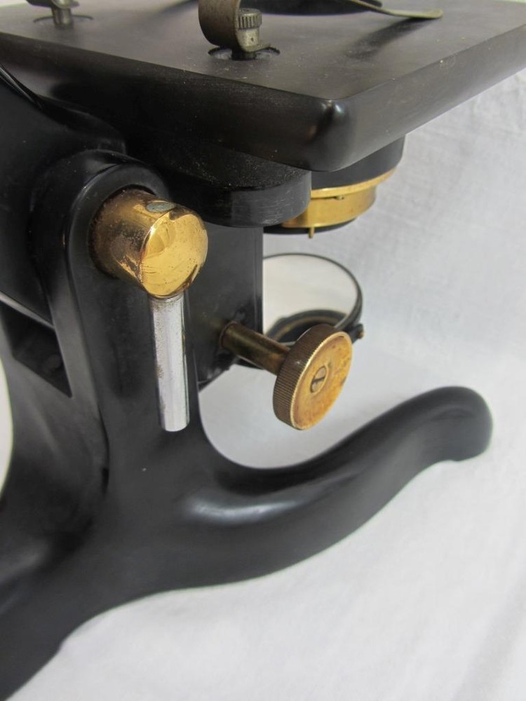 Watson London Brass/Enamel Service Compound Microscope #63016 c1937 (Cased)