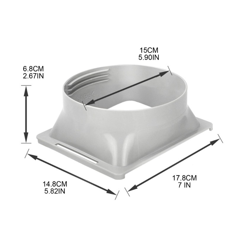 Air Conditioner Exhaust Hose Pipe Connector Interface Coupler Window Adaptor Kit