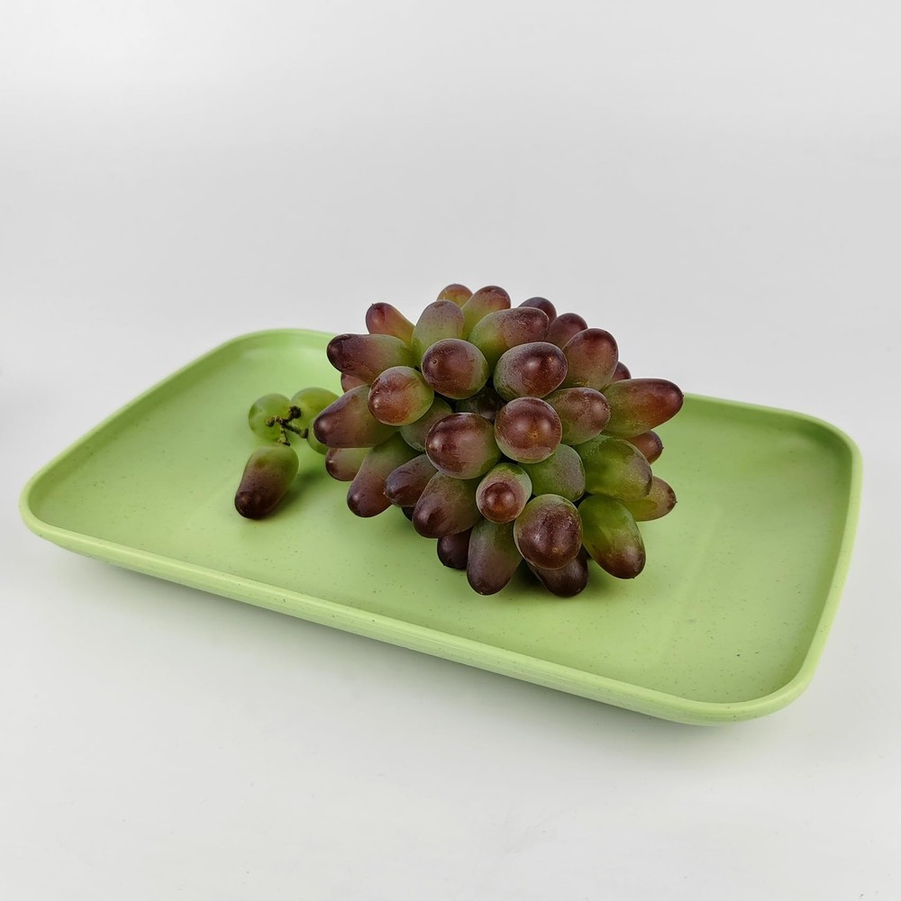 Wheat Straw Plates4 Pack Rectangular Dinner PlatesDinner Dishes Lightweight Pl