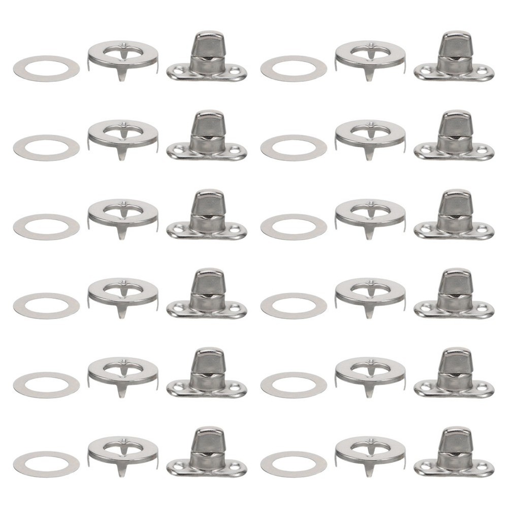 12 Sets Canvas Air Bag Fasteners for Making Fastening Studs
