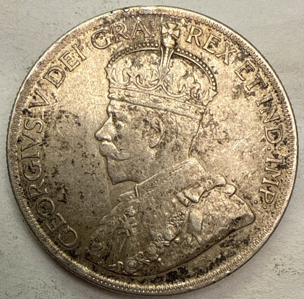 1936 Canada One Dollar S$1 Silver Coin