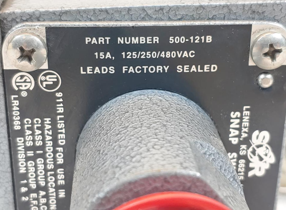 Sor Static O-Ring Pressure Switch 5BA-KB5-N3-C2A