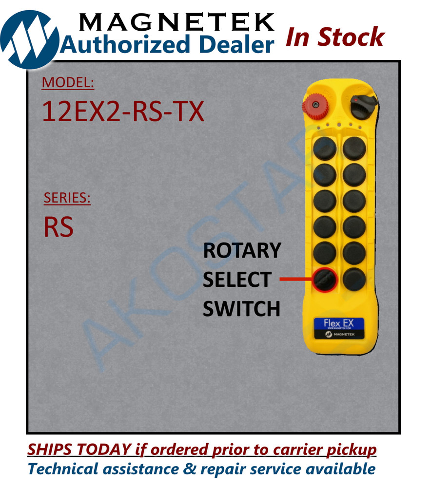 Magnetek FLEX-12EX2RS-TX replacement spare radio control remote Transmitter unit