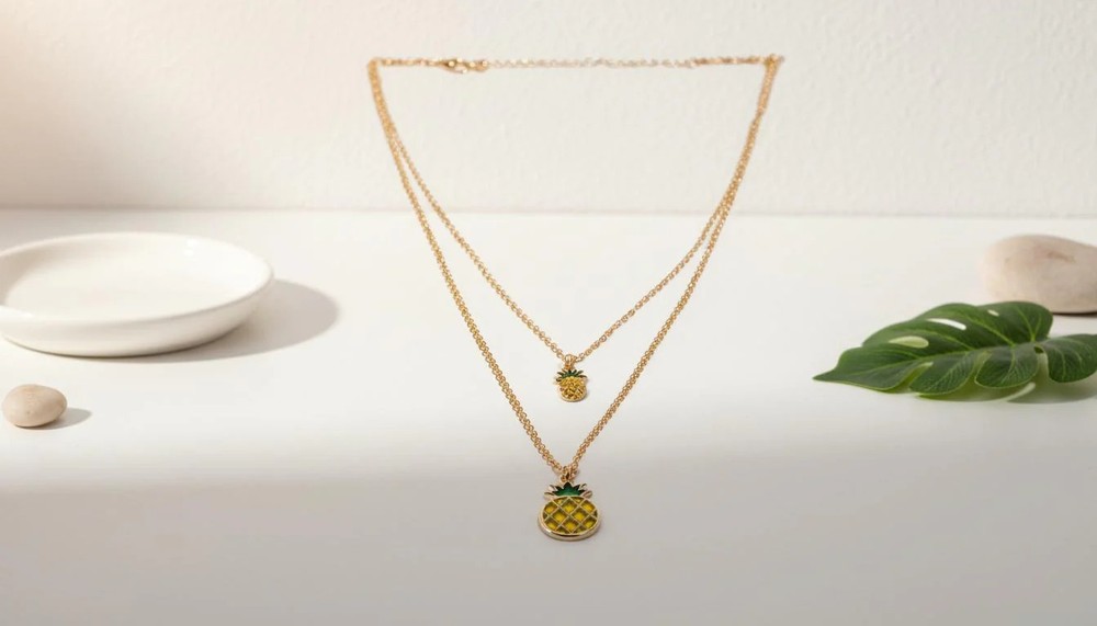 2 Row Pineapple Necklace