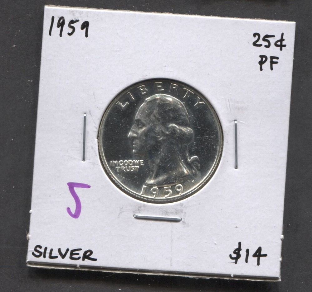1959-Washington Quarter -PF Silver