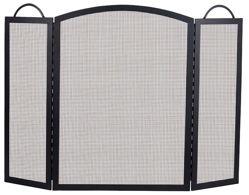 Dagan Three Fold Arched Fireplace Screen, 52in. x 39in.