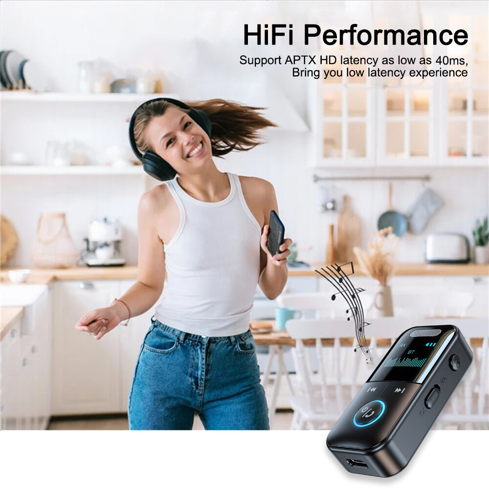 4IN1 Bluetooth 5.4 Receiver & Transmitter Wireless 3.5mm Aux Audio Adapter