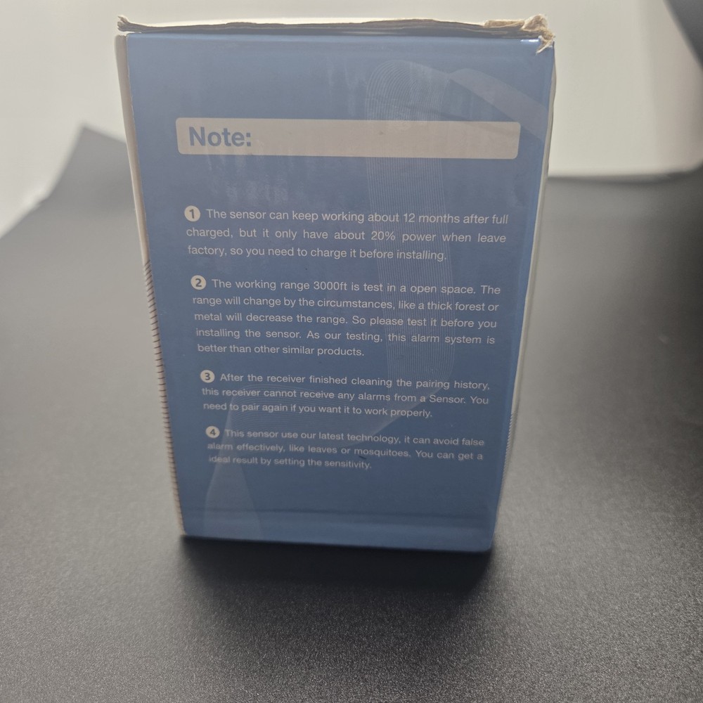 Chtoocy Solar wireless input alarm system with motion sensor exterior