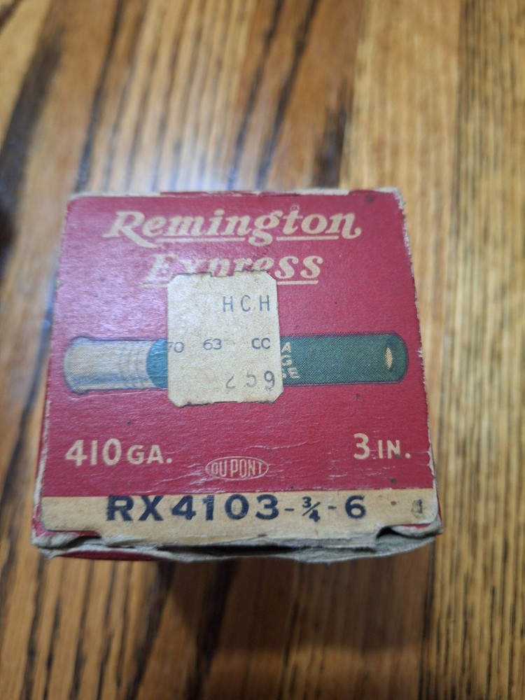 Remington express 410GA vintage box empty
