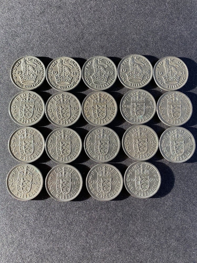 one shilling coins job lot