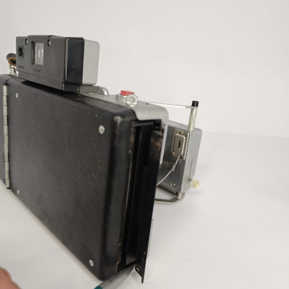 Vintage Polaroid Automatic 100 Land Camera w/ Case, info, & Cold Clip Not Tested
