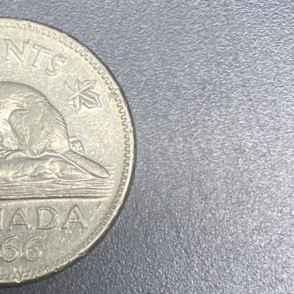 1966 Canada 5 Cents Fine Condition Coin