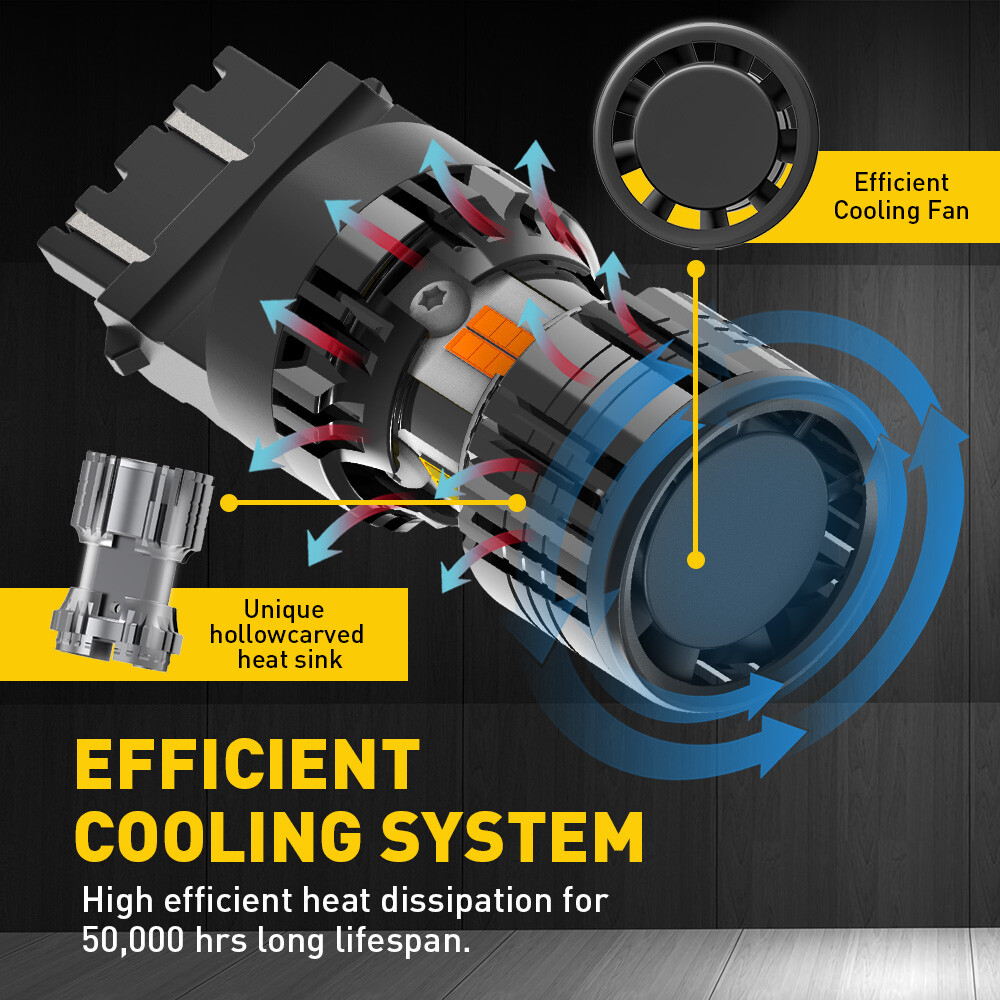 2x 3157 Switchback LED Front Turn Signal Light Bulb For Dodge Ram 1500 2500 3500