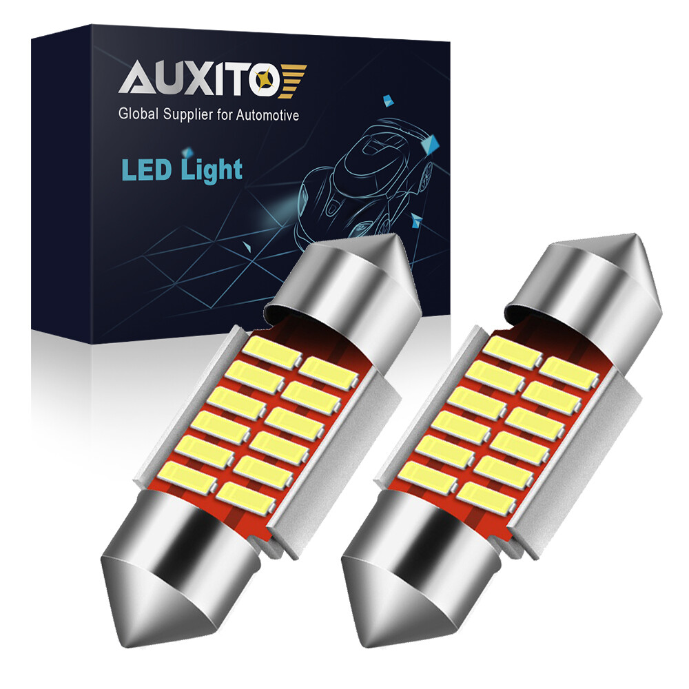 AUXITO 31MM Festoon DE3175 LED Map Dome Interior Light Bulbs 6000K White CANBUS