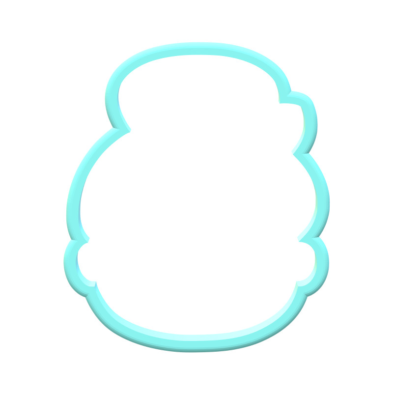 Pink Mrs Claus Cookie Cutters