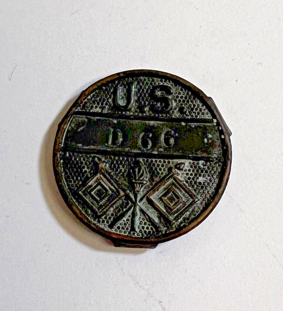 WW1 US Signal Corps Equipment Tag / Disc # D66