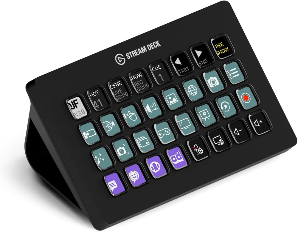 Stream Controller XL – 32 Macro Keys for OBS, Twitch, YouTube, Gaming & PC