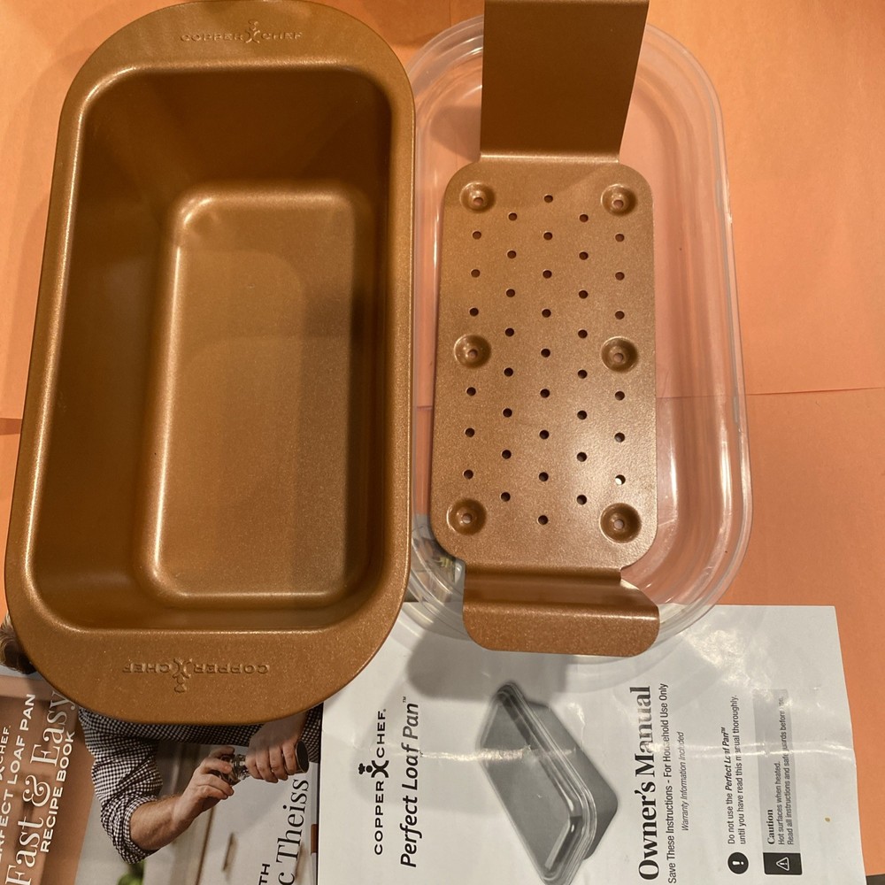 Copper Chef Bread Pan COMPLETE Kitchen Dish (B)