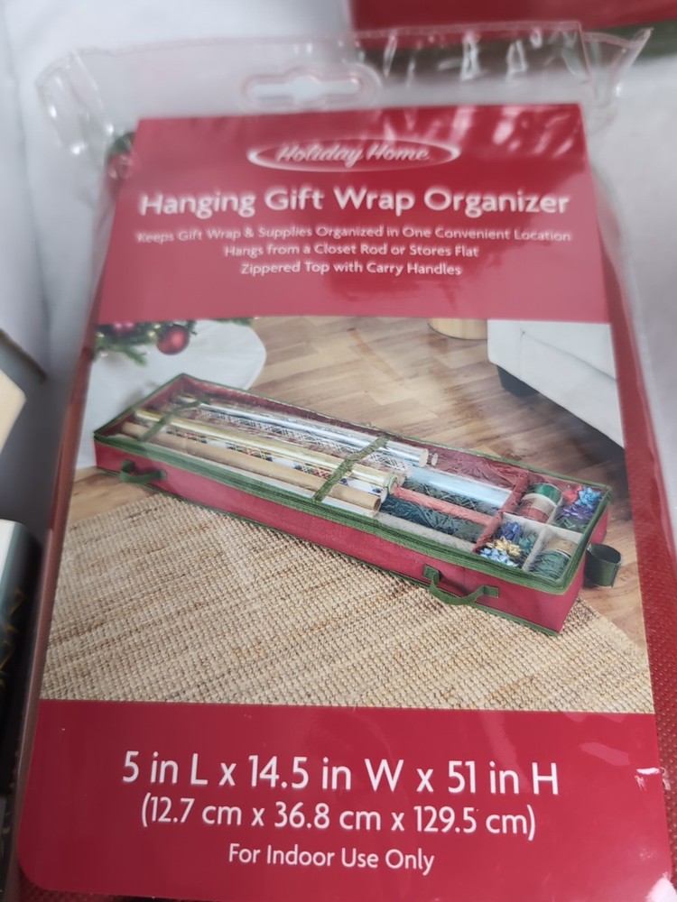 Hanging Gift Wrap Organizer