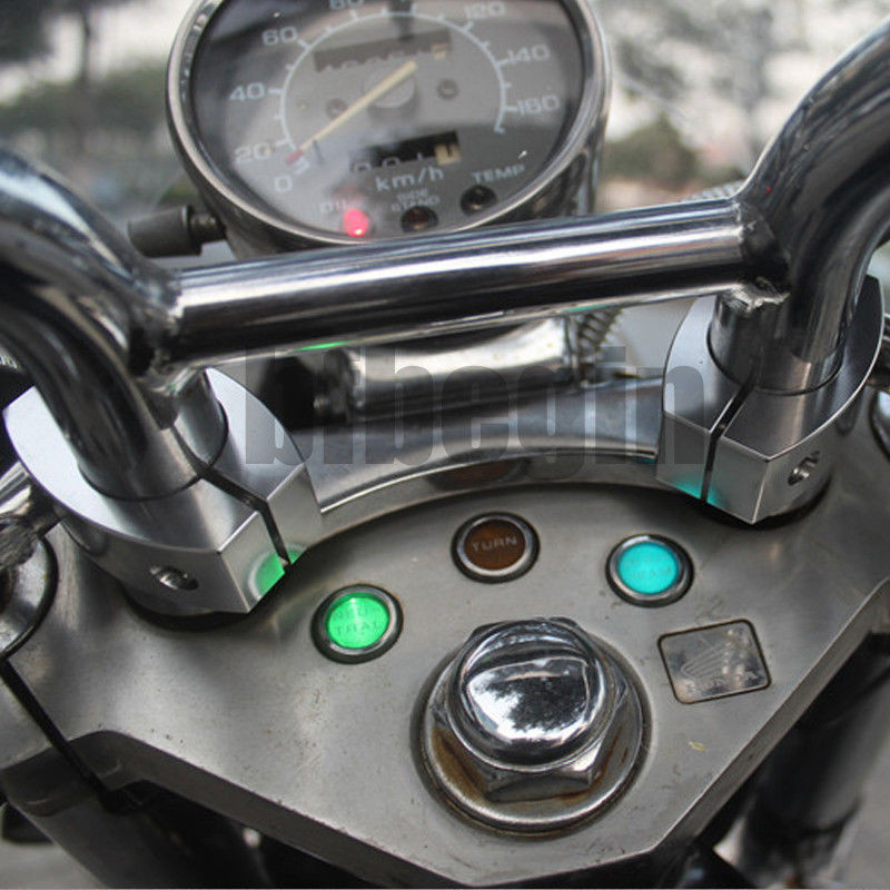 23"x21"Large Clear Motorcycle Windshield Windscreen Universal 7/8''1'' Handlebar