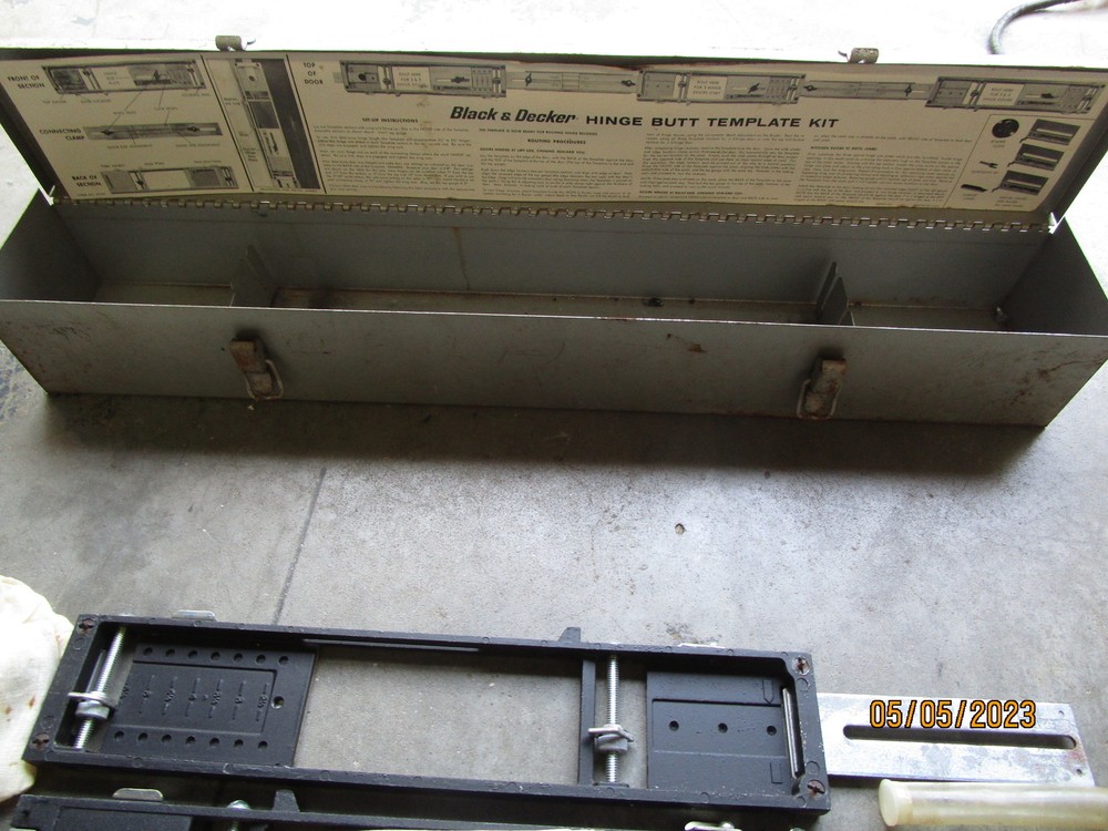 Black & Decker Hinge Butt Template Kit 57809 with Original Case