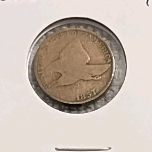 USA 1c~ One Cent~ Flying Eagle Cent 1857~* G~ Coin