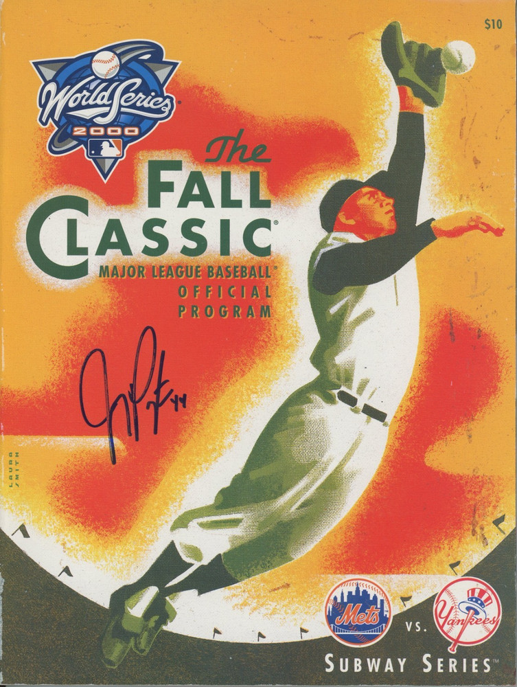 2000 MLB World Series OFFICIAL PROGRAM EX/MT Condition!! JAY PAYTON AUTO