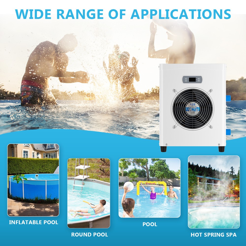 SLSY Above Ground Pools Heater 110V Electric Pool HeaterTitanium Heat Ex G3D