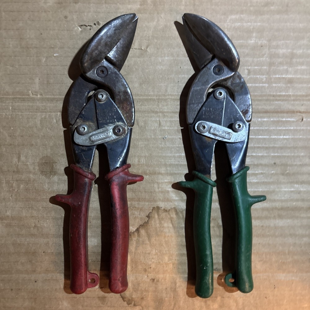Midwest Snips 2-Piece Offset Aviation Snip Set - Left And Right