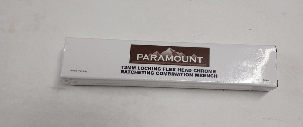 Paramount 12 mm LOCKING FLEX HEAD Ratcheting Combination Wrench Chrome