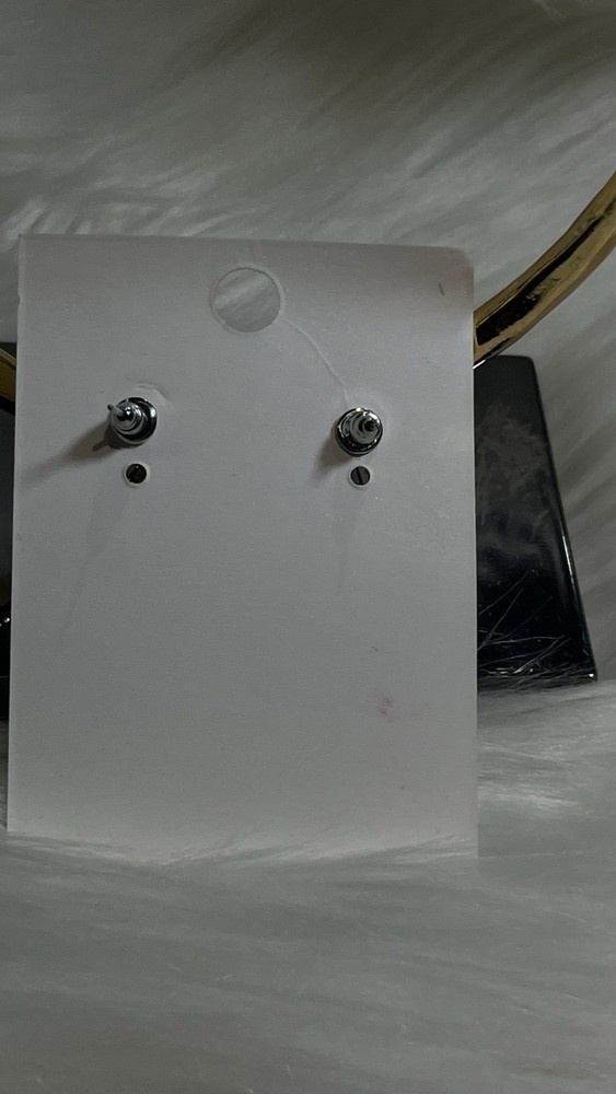 LUXURY STERLING SILVER EARRINGS .