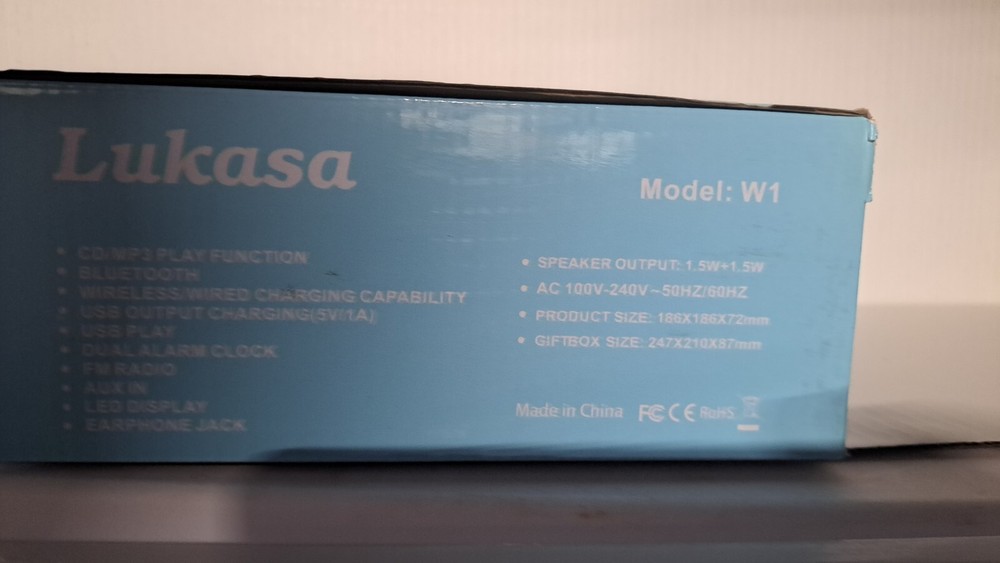 boom box alarm clock 4in1