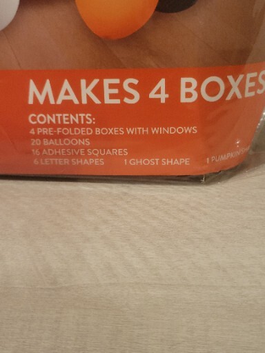 CRAFT SMITH HALLOWEEN BALLOON BOXES-MAKES 4 BOXES