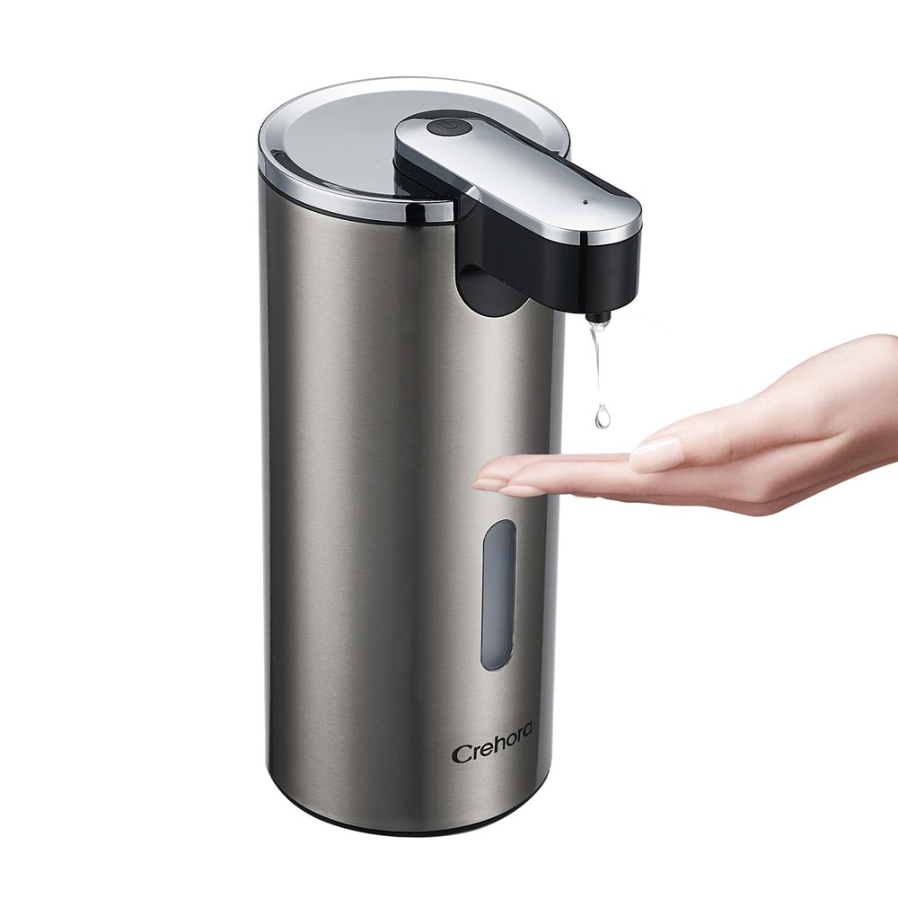 Automatic Soap Dispenser, Liquid Chromed & Stainless Steel
