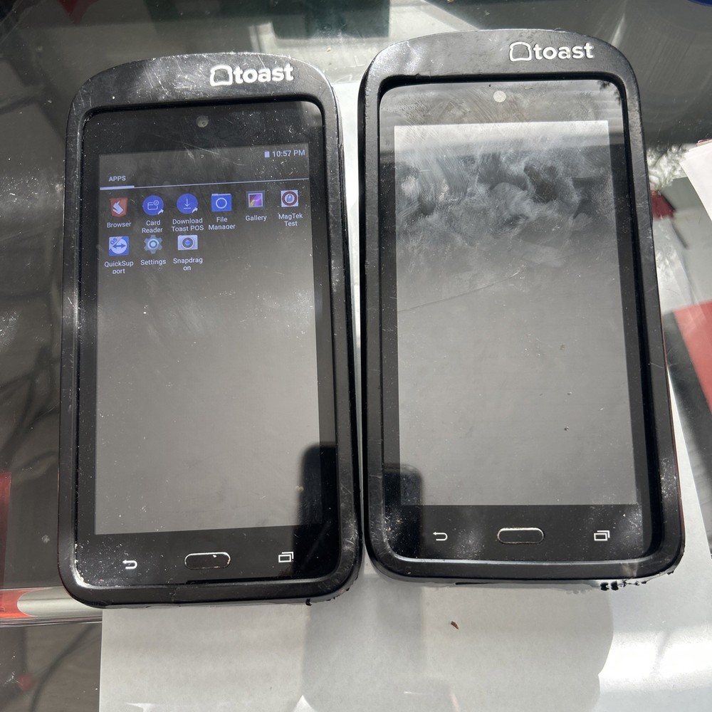 x2 TG200 Toast Flex POS Go 2 Handheld Tablet Mobile Device Tested .