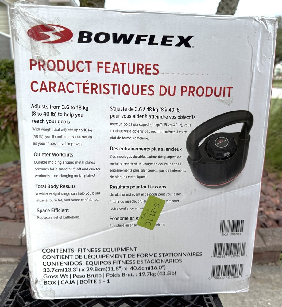 BOWFLEX SELETECH NO. 840 KETTLEBELL
