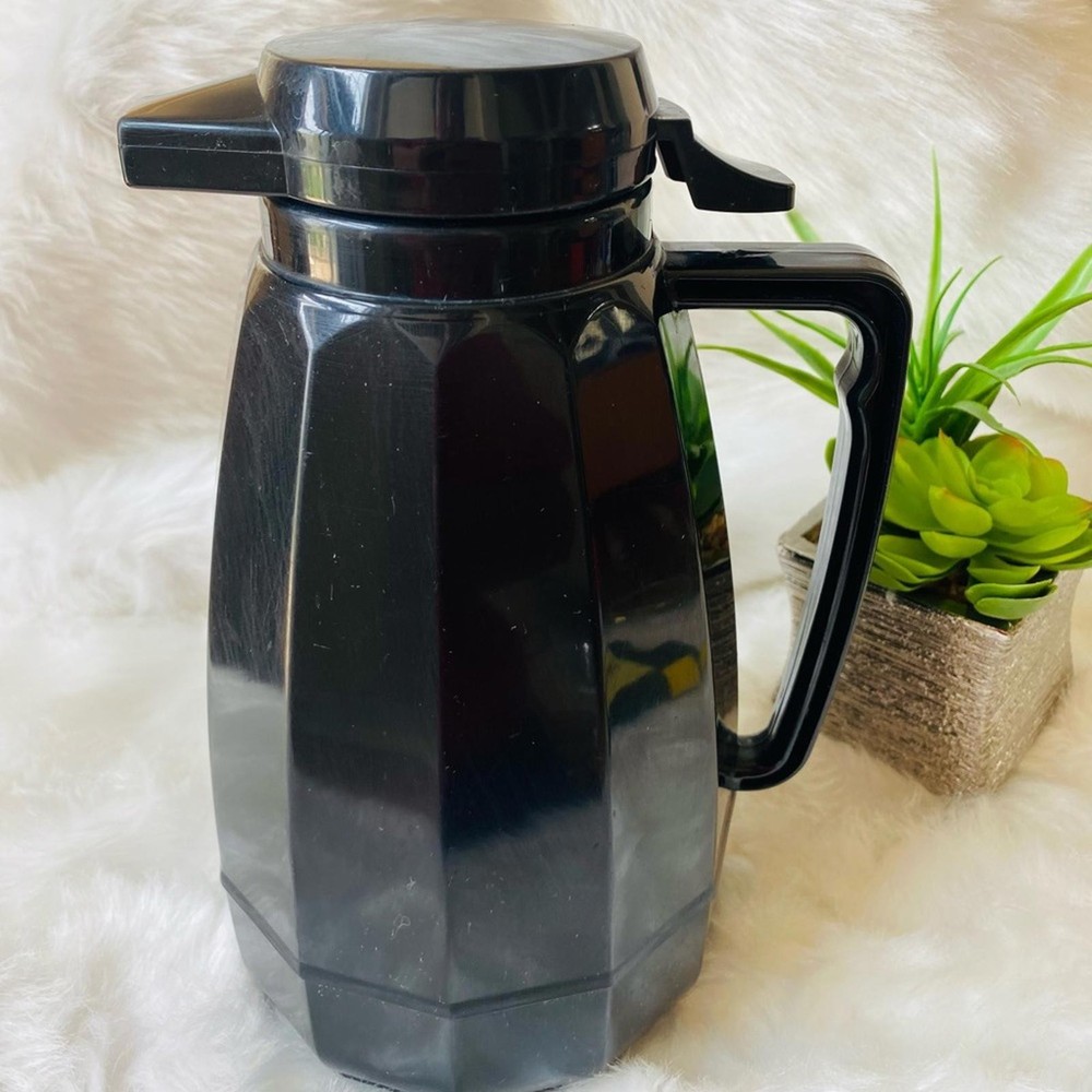 Black Thermal Coffee Carafe with Handle