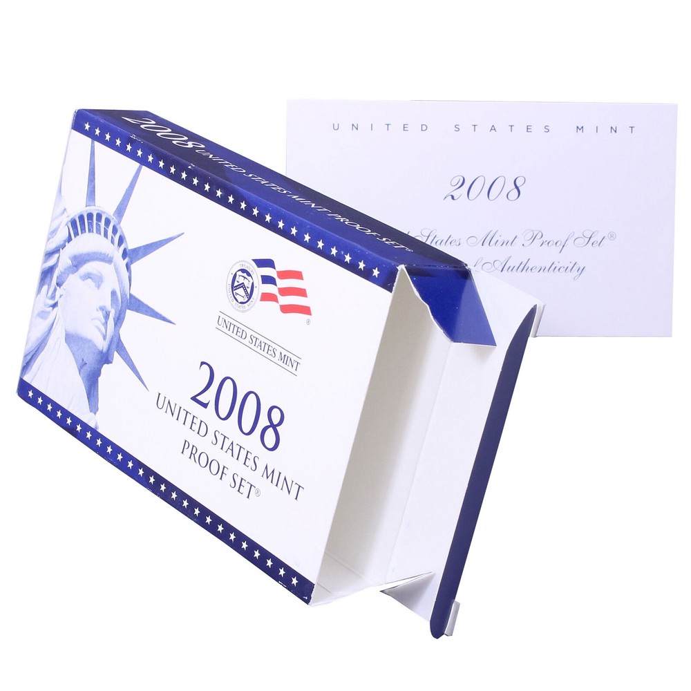 Empty Packaging Replacement Clad Proof Set No Coins 2008 Clad