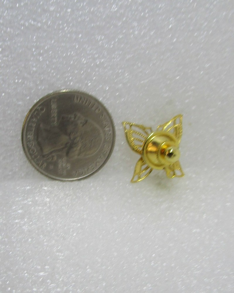 Gold Tone Butterfly Pin