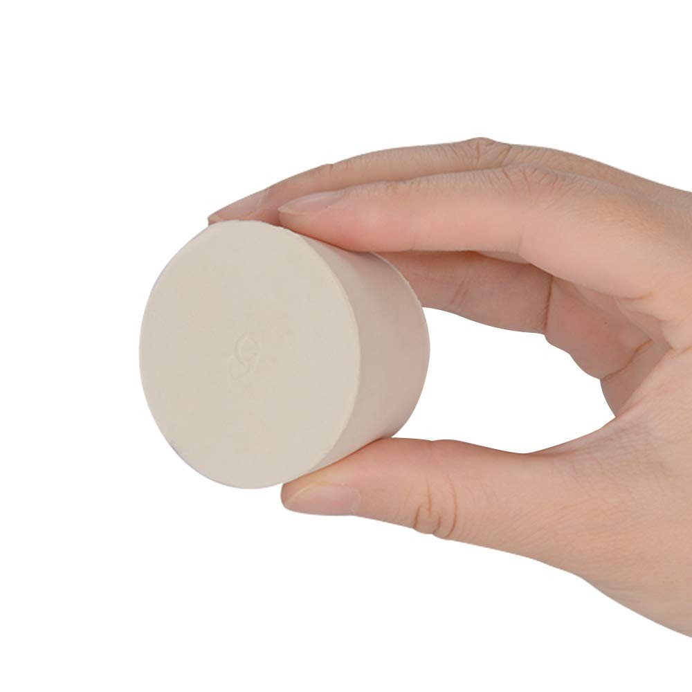 5 Pack Solid Rubber Stoppers 9 White Tapered Lab Seal Plug Replacement Kit