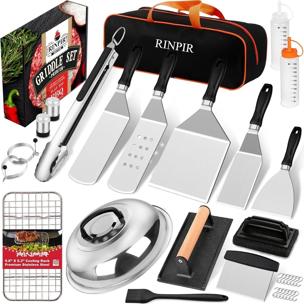 33PCS Griddle Accessories Kit Blackstone Flat Top Grill Accessories Tools W/