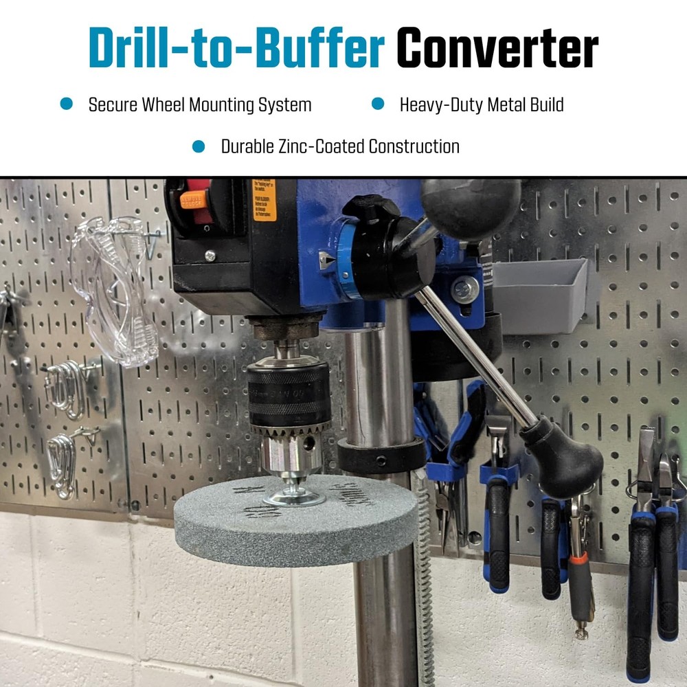 LINE10 Tools 1/2-Inch Drill Arbor Adapter for Buffing and Grinding Wheels