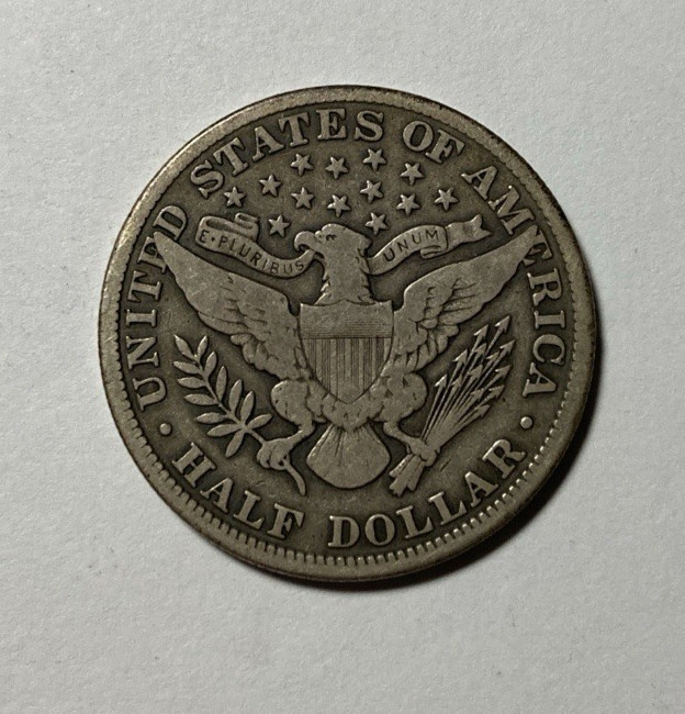 1911 Barber Half Dollar Choice Original Fine+