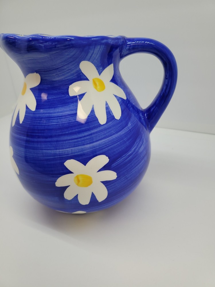 Hausenware Daisy Daisies Pitcher Decor Kitchen Ceramic Spring