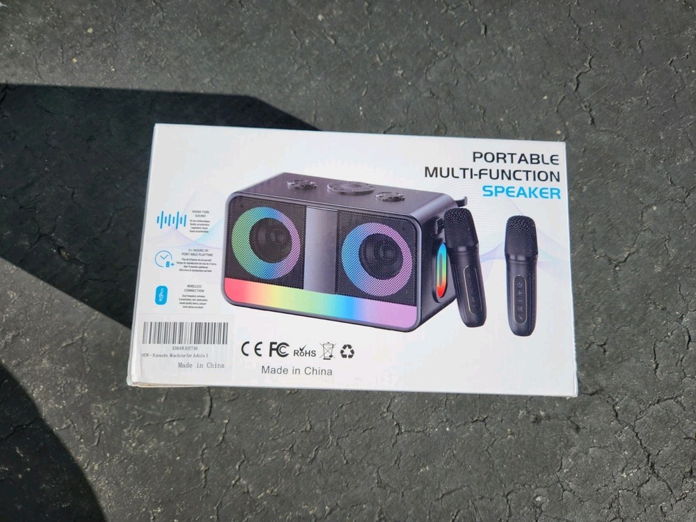 Karaoke Machine with 2 Wireless Microphones