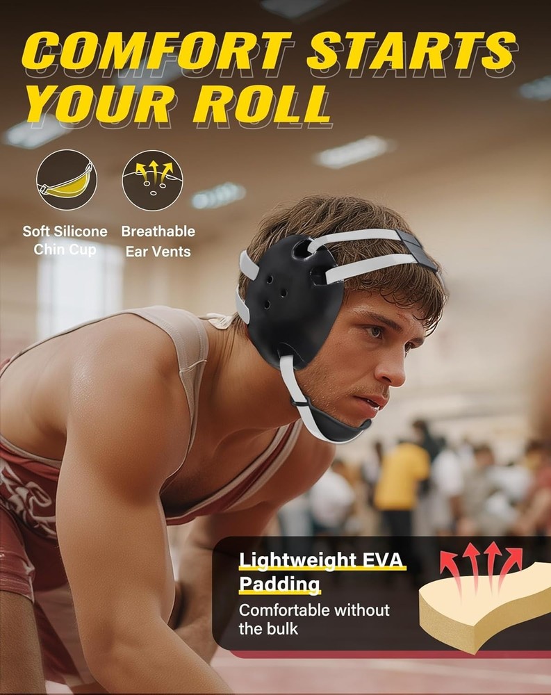 Communication-Friendly Wrestling Headgear=